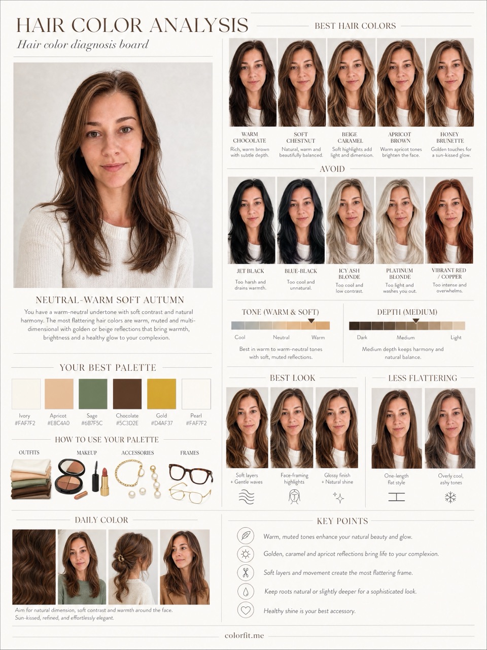 What Hair Color Suits Me AI Report | colorfit.me